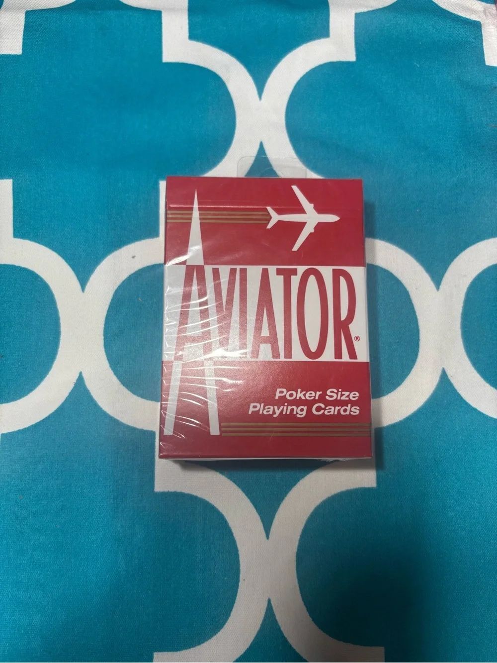 New Aviator Poker Size Playing Cards - Red